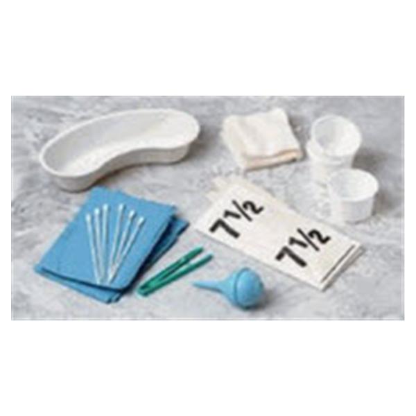 Tray Eye Dry Prep Scrub Care With Gloves/120mL Medicine Cups 20/Ca